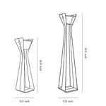 Modern Outdoor Floor Lamps for Porch and Path Lighting in Stainless Steel