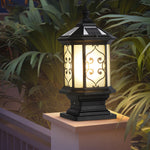 European-Style Outdoor Pillar Lanterns for Gate and Garden, Waterproof Die-Cast Aluminum