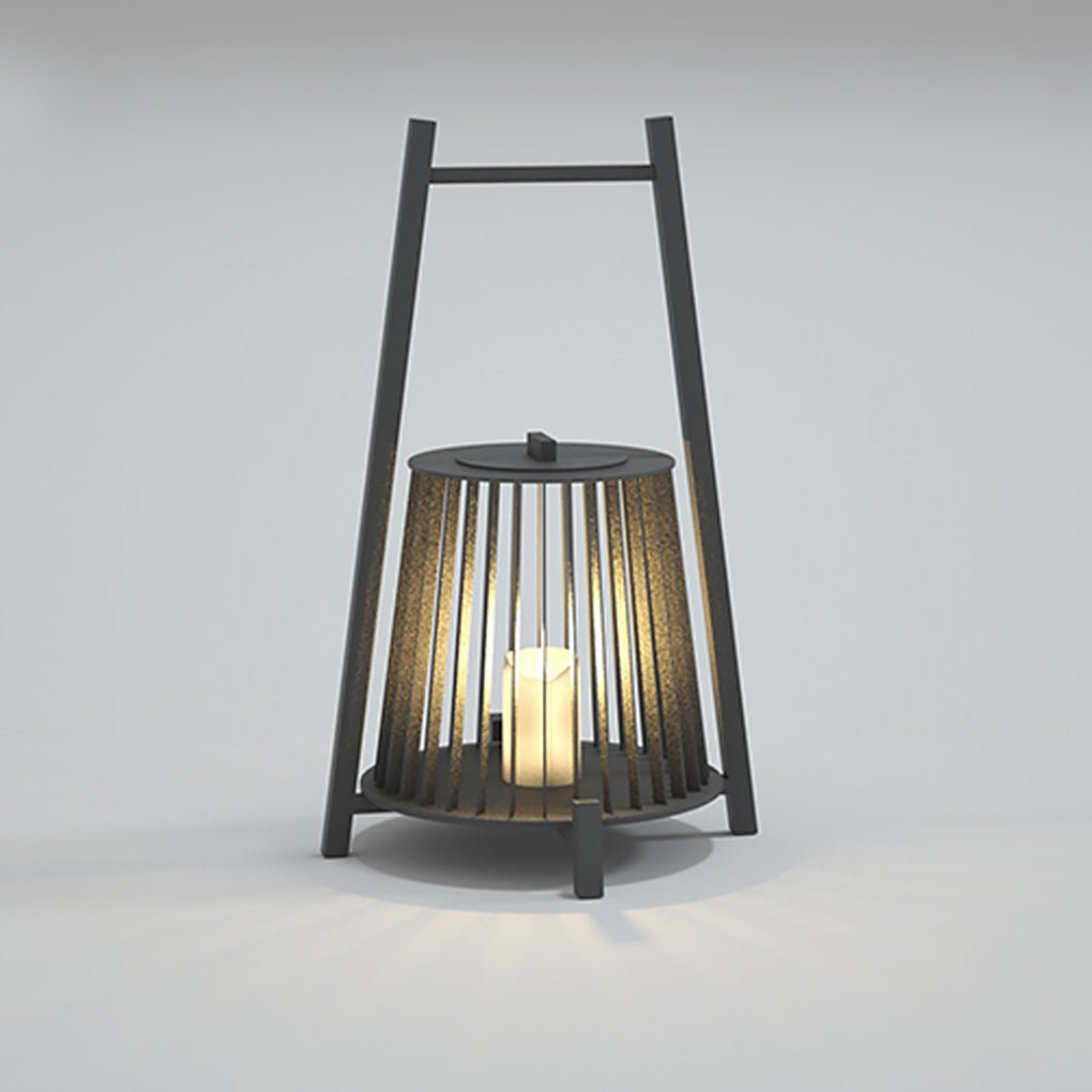 Outdoor Grid Imitation Candle Shaped Lantern Waterproof Led Landscape Lighting