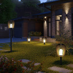 Cage LED Outdoor Post Lamp – Stainless Steel Garden Lighting