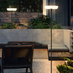 Halo Solar Floor Lamp – Modern Minimalist Outdoor Lighting with Adjustable Height