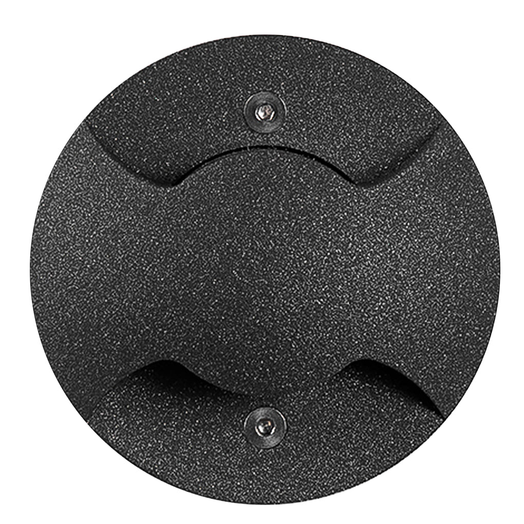 Architectural LED Step Light in Flash Black for Outdoor Stairs and Pathways
