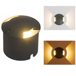 Architectural LED Step Light in Flash Black for Outdoor Stairs and Pathways