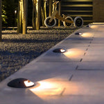 Architectural LED Step Light in Flash Black for Outdoor Stairs and Pathways