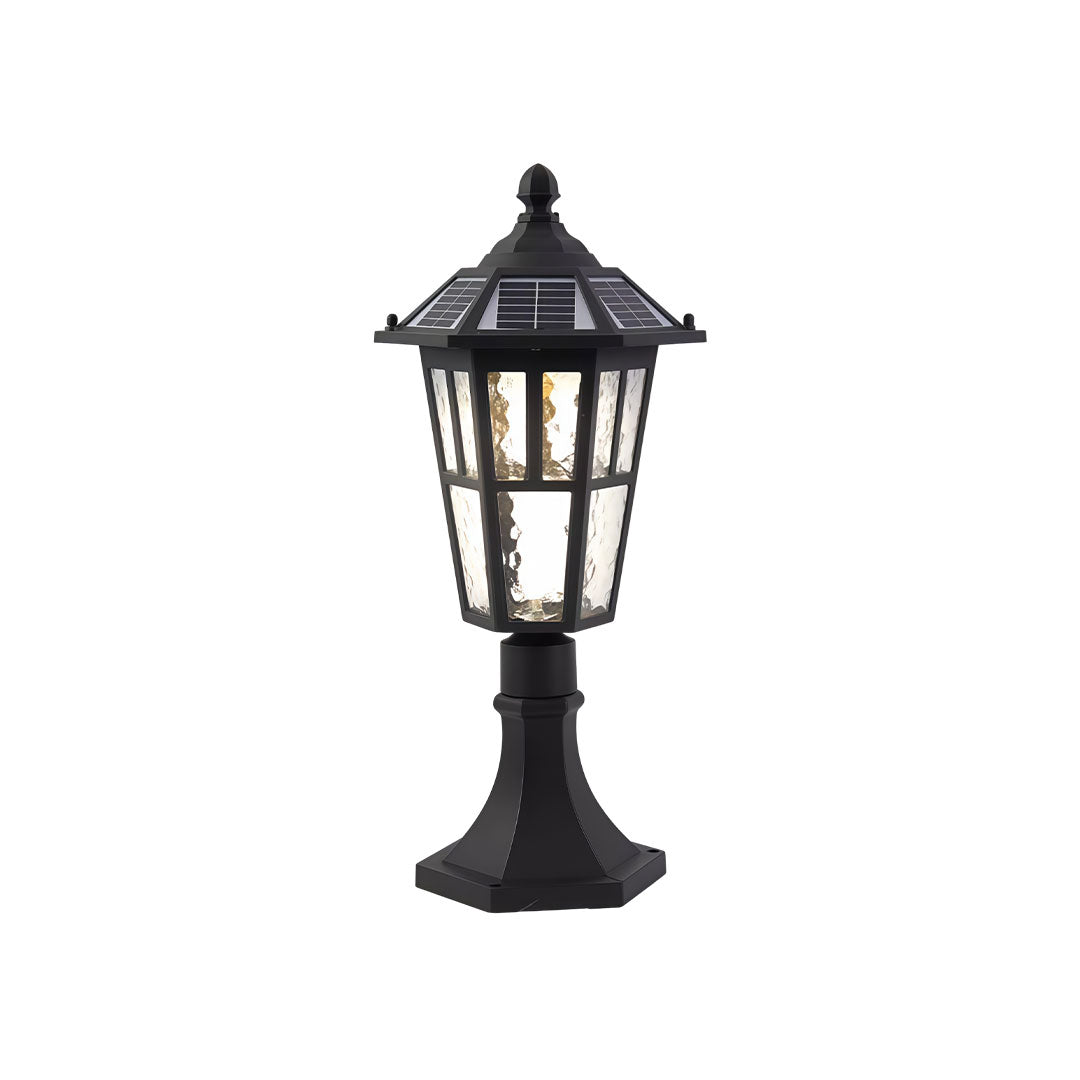Minimalist Outdoor Path Light in Black Aluminum with Clear Glass