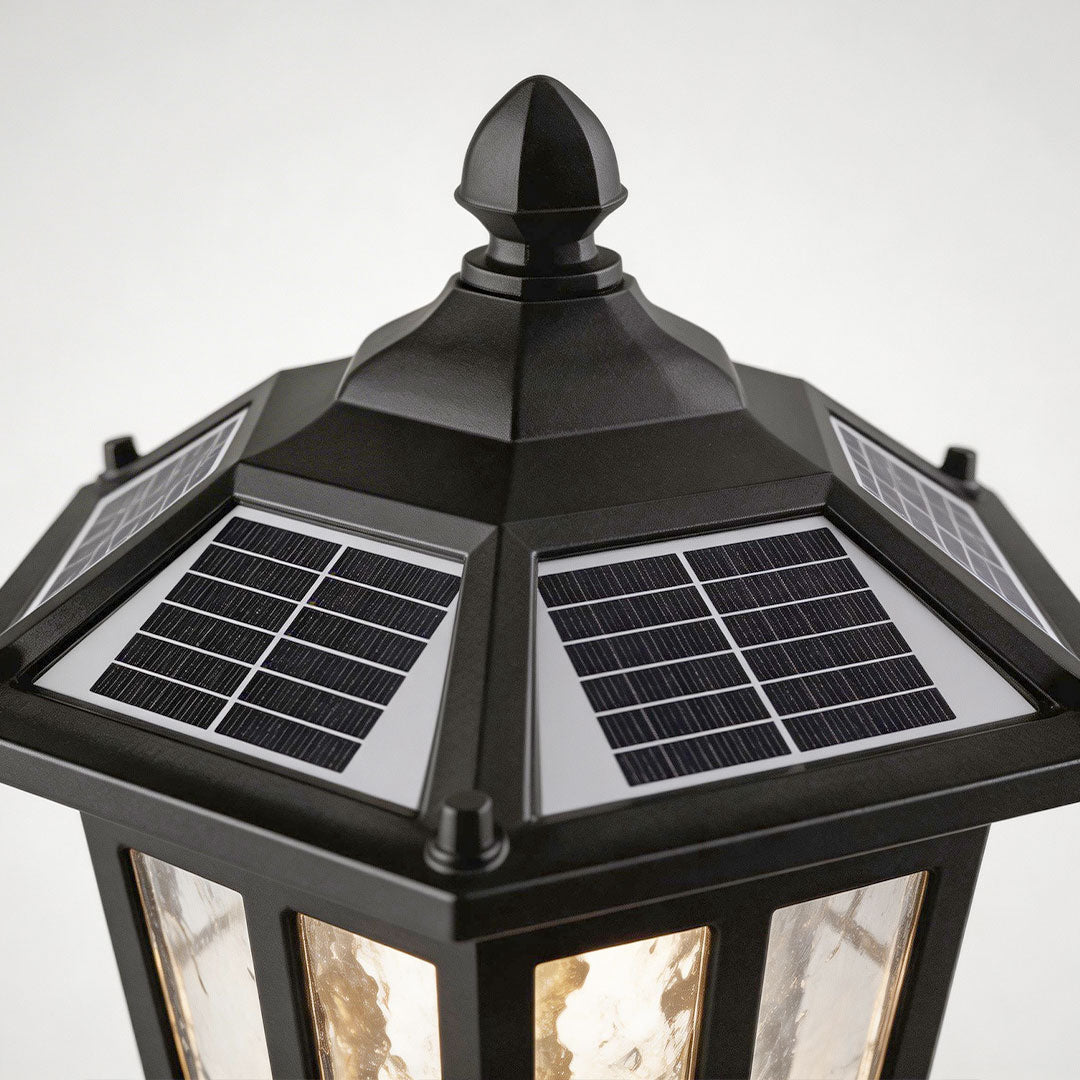 Minimalist Outdoor Path Light in Black Aluminum with Clear Glass