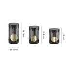 Aria Outdoor Lantern in Matte Black with White PE Shade, IP65 Waterproof