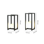 Black Outdoor Lanterns for Courtyard, IP65 Waterproof Decorative Lighting