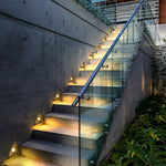 Triangle In Wall Step Lights 110 220V Led Outdoor Wall Mounted Stairs Lights For Courtyard Garden