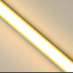 Linear Outdoor Wall Sconce with Dimmable LED Lighting in Black or Gold