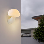 Mushroom Wall Sconce in Resin with Warm LED Glow