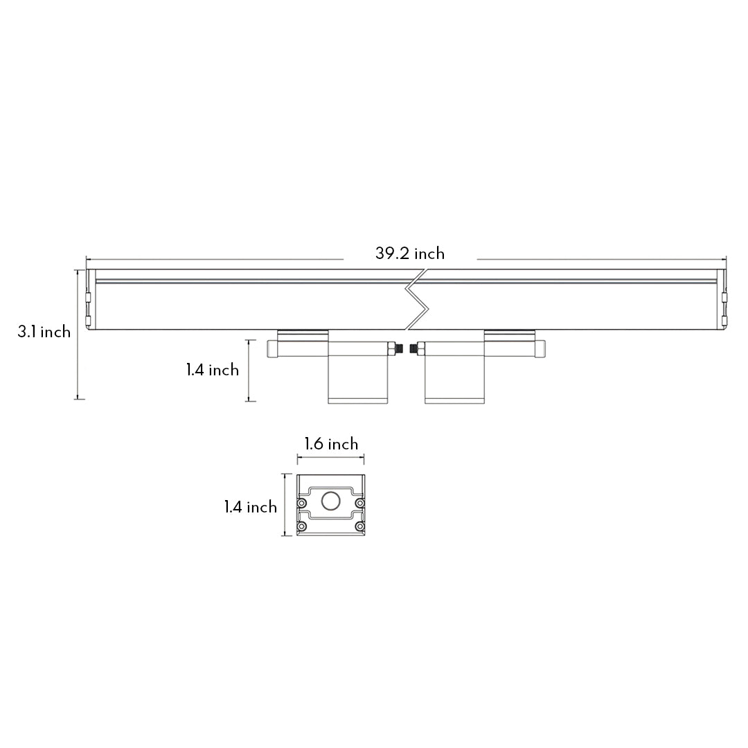 Architectural LED Wall Wash Light – Waterproof Aluminum Linear Outdoor Lighting