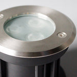Poolside Deck Waterproof Led Chrome Recessed Well Step Lights Garden Lawn Inset Lighting