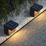 Minimalist Outdoor LED Path Light in Warm Gray for Modern Courtyards