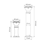 Modern Minimalist Outdoor LED Bollard Light for Pathways & Gardens