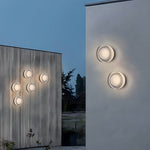 Modern Outdoor Wall Sconce with Artistic Light Pattern, IP65 Waterproof