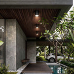 Outdoor LED Downlight in Sandblasted Aluminum, IP54 Waterproof