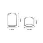 Outdoor LED Downlight in Sandblasted Aluminum, IP54 Waterproof