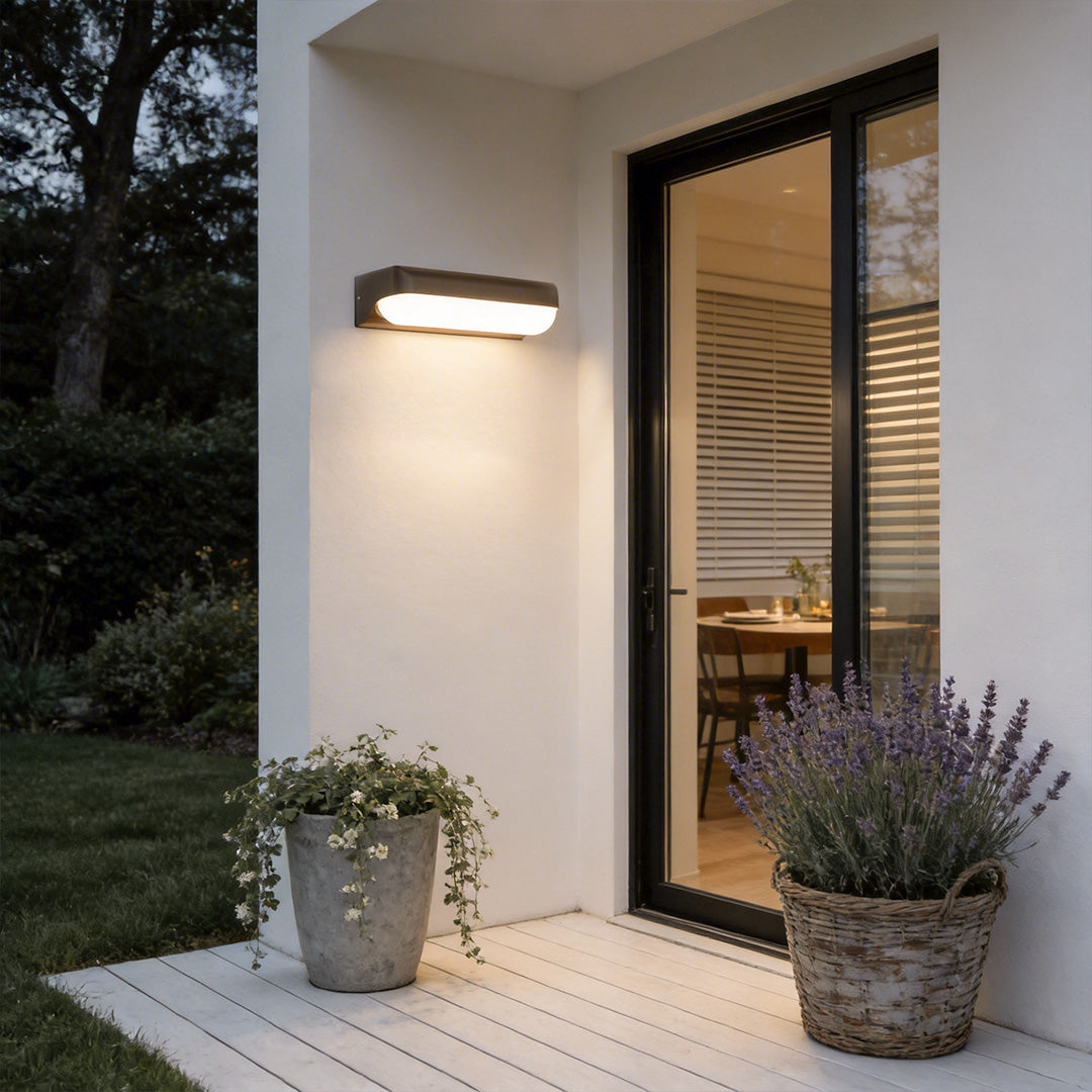 Aria Outdoor LED Wall Sconce – Modern Waterproof Aluminum Light