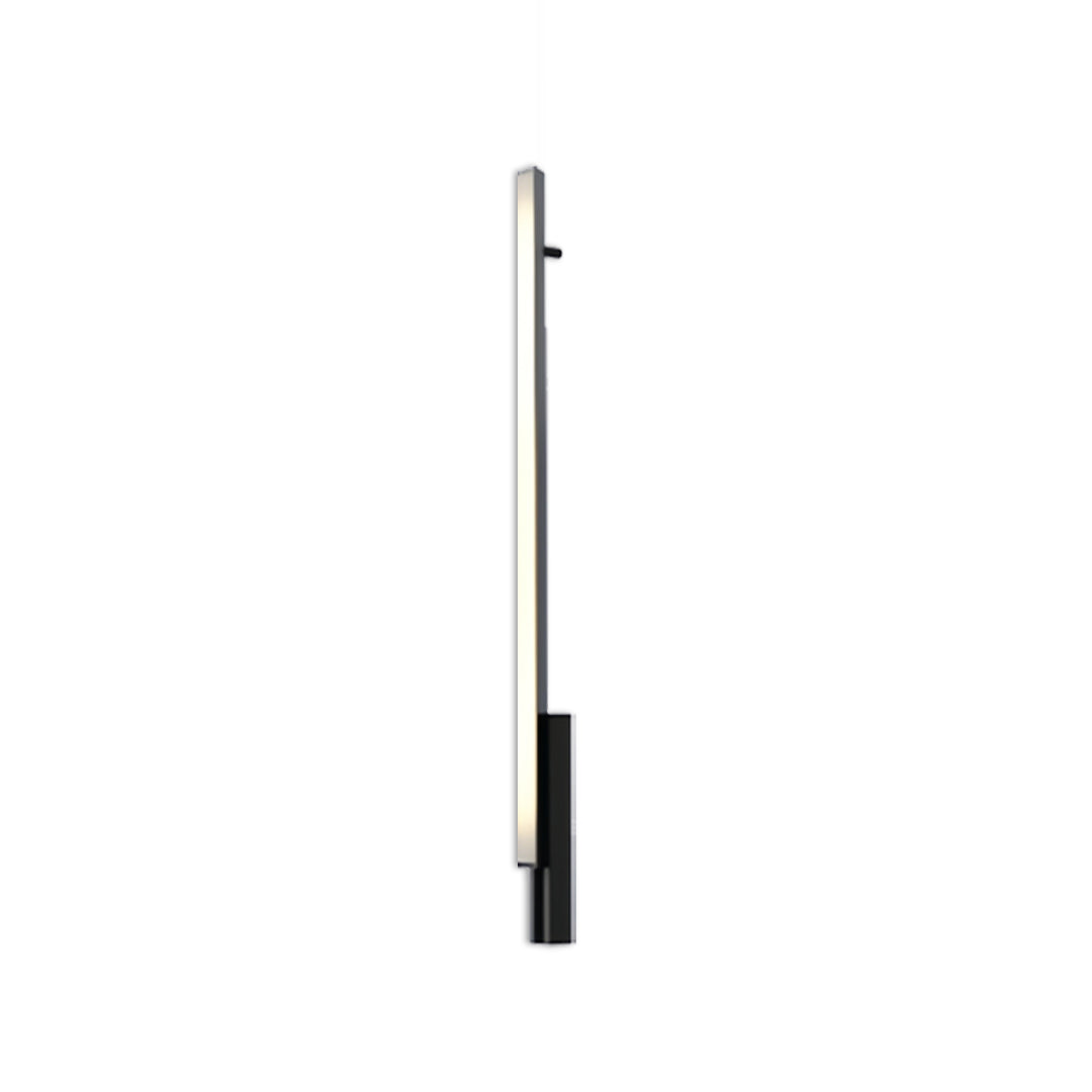 Modern Outdoor Wall Sconce – Waterproof Black Linear LED Light
