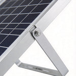 Modern Solar Linear Wall Light Waterproof Black Outdoor LED