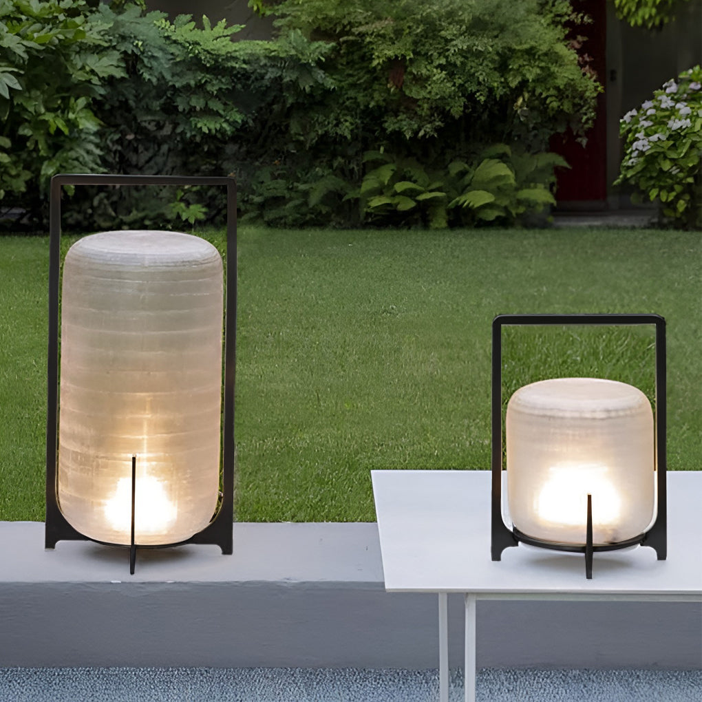 Aria Outdoor Portable LED Lantern with Handle – Modern Waterproof Design