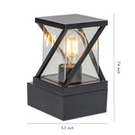 Modern Outdoor Wall Sconce with Aluminum Body and E27 Socket