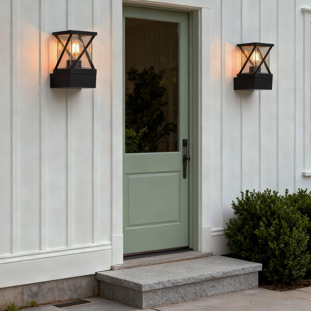 Modern Outdoor Wall Sconce with Aluminum Body and E27 Socket