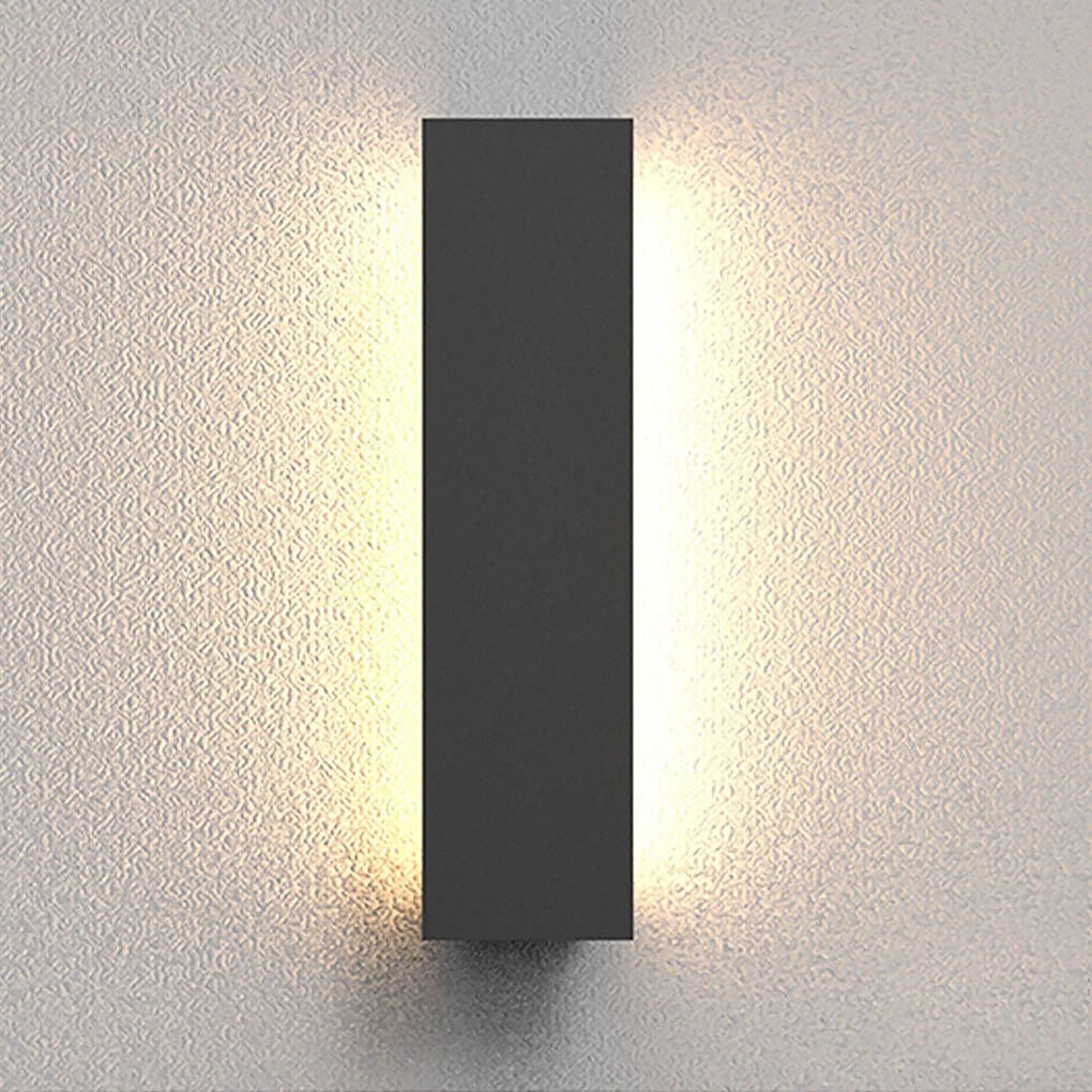 Modern Linear Outdoor Wall Sconce with Integrated LED Lighting