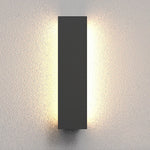 Modern Linear Outdoor Wall Sconce with Integrated LED Lighting