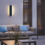Modern Linear Outdoor Wall Sconce with Integrated LED Lighting