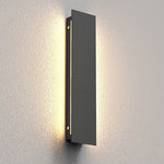 Modern Linear Outdoor Wall Sconce with Integrated LED Lighting