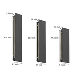 Modern Linear Outdoor Wall Sconce with Integrated LED Lighting