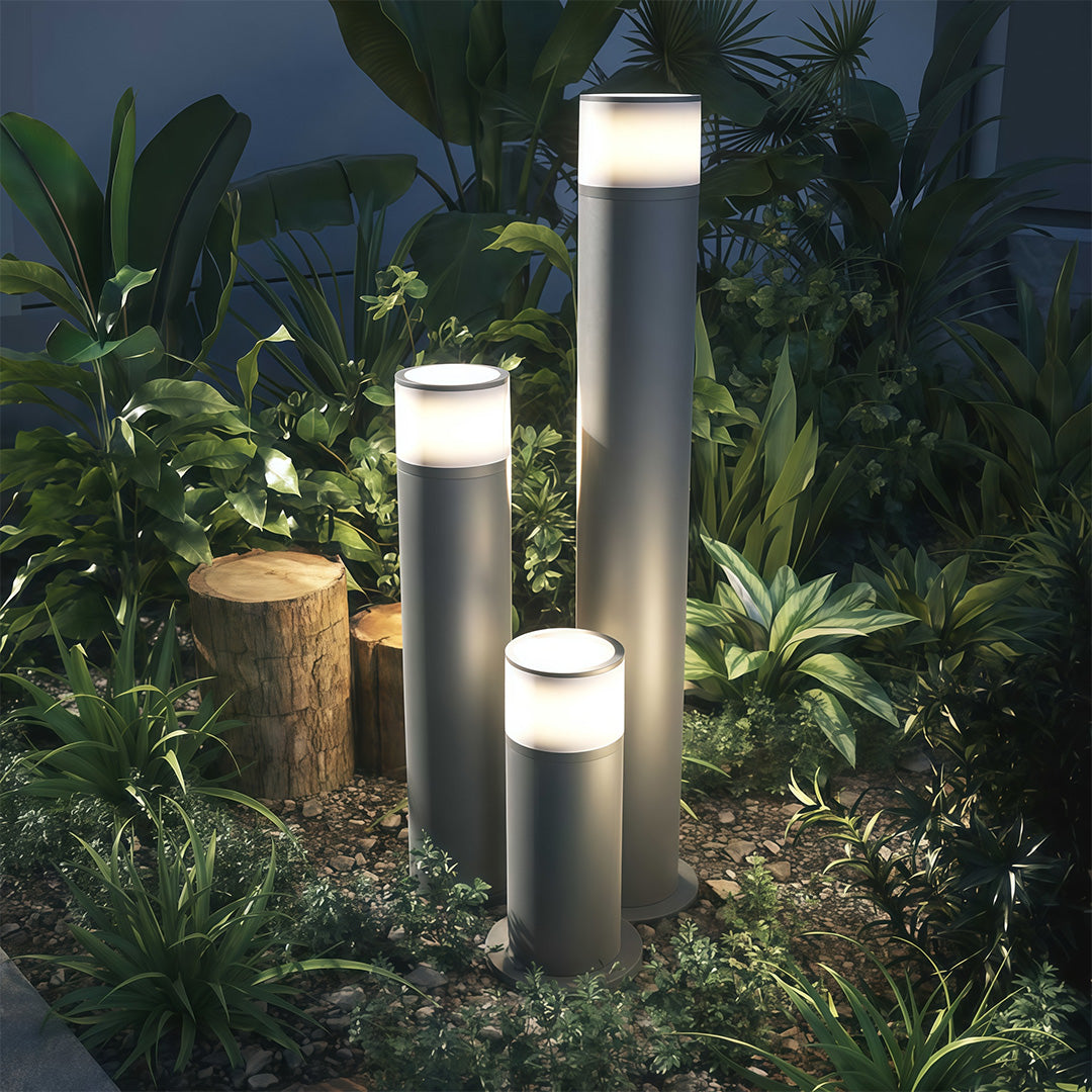 Modern Outdoor Path Light – Sleek Aluminum Garden Bollard Lamp