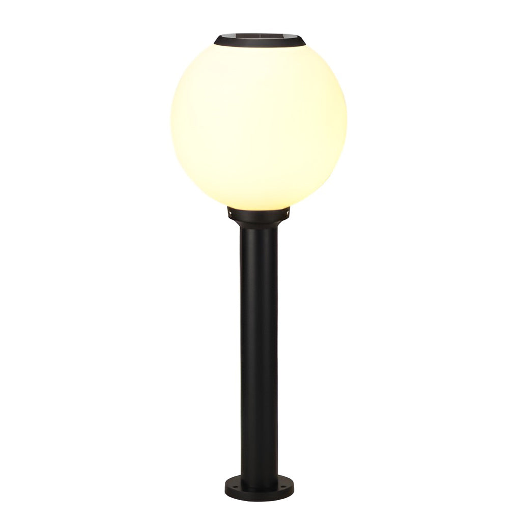 Lumina Solar Path Light Globe in Die-Cast Aluminum