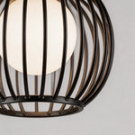Modern Outdoor Pendant Light with Adjustable Cable, IP54 Waterproof, Black Aluminum