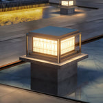 Modern Outdoor Pillar Lights Waterproof LED Column Lamp for Courtyard