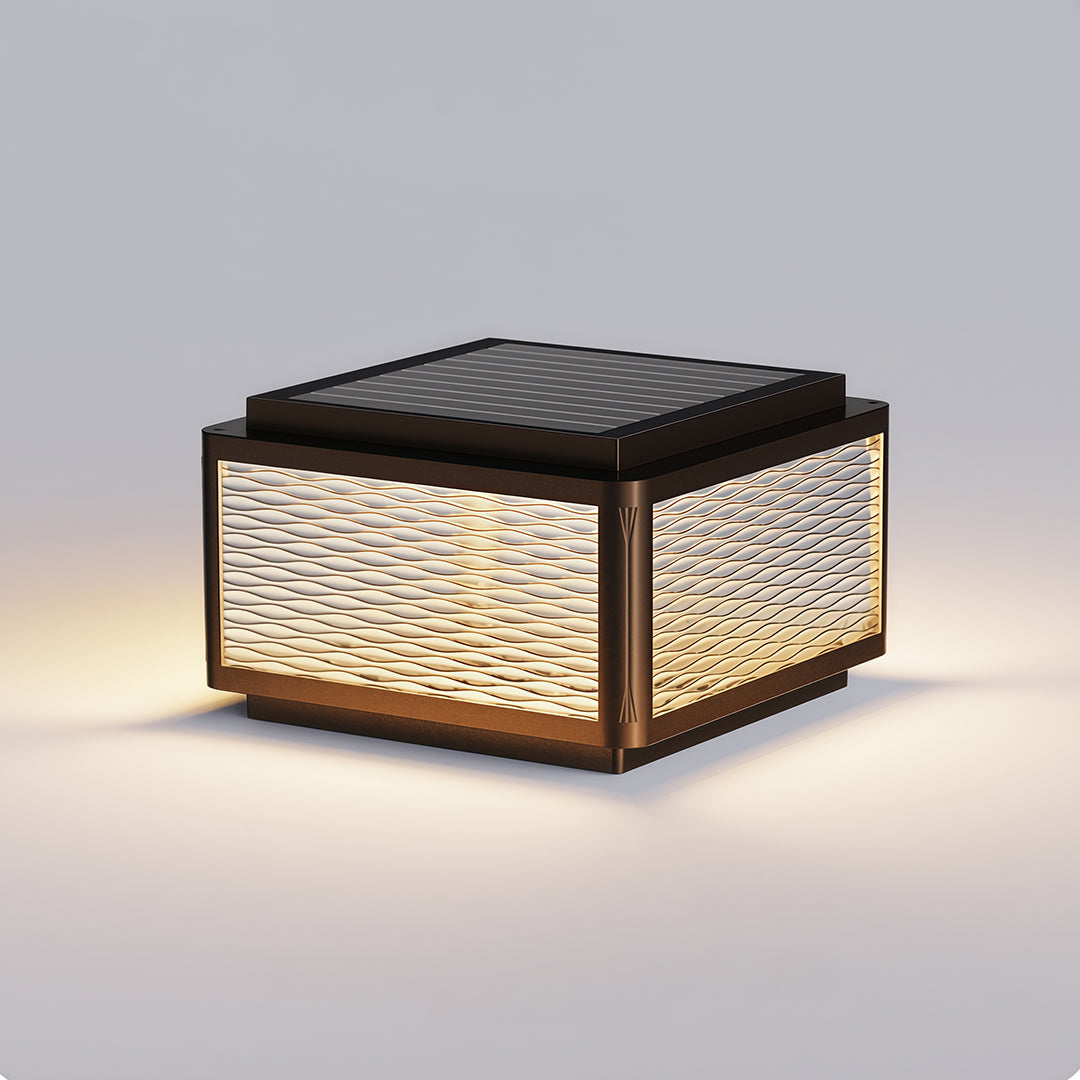 Minimalist Outdoor Pillar Top Light – Waterproof LED Post Cap Lantern