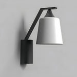 European Black Outdoor Wall Sconce with Clear Glass Shade