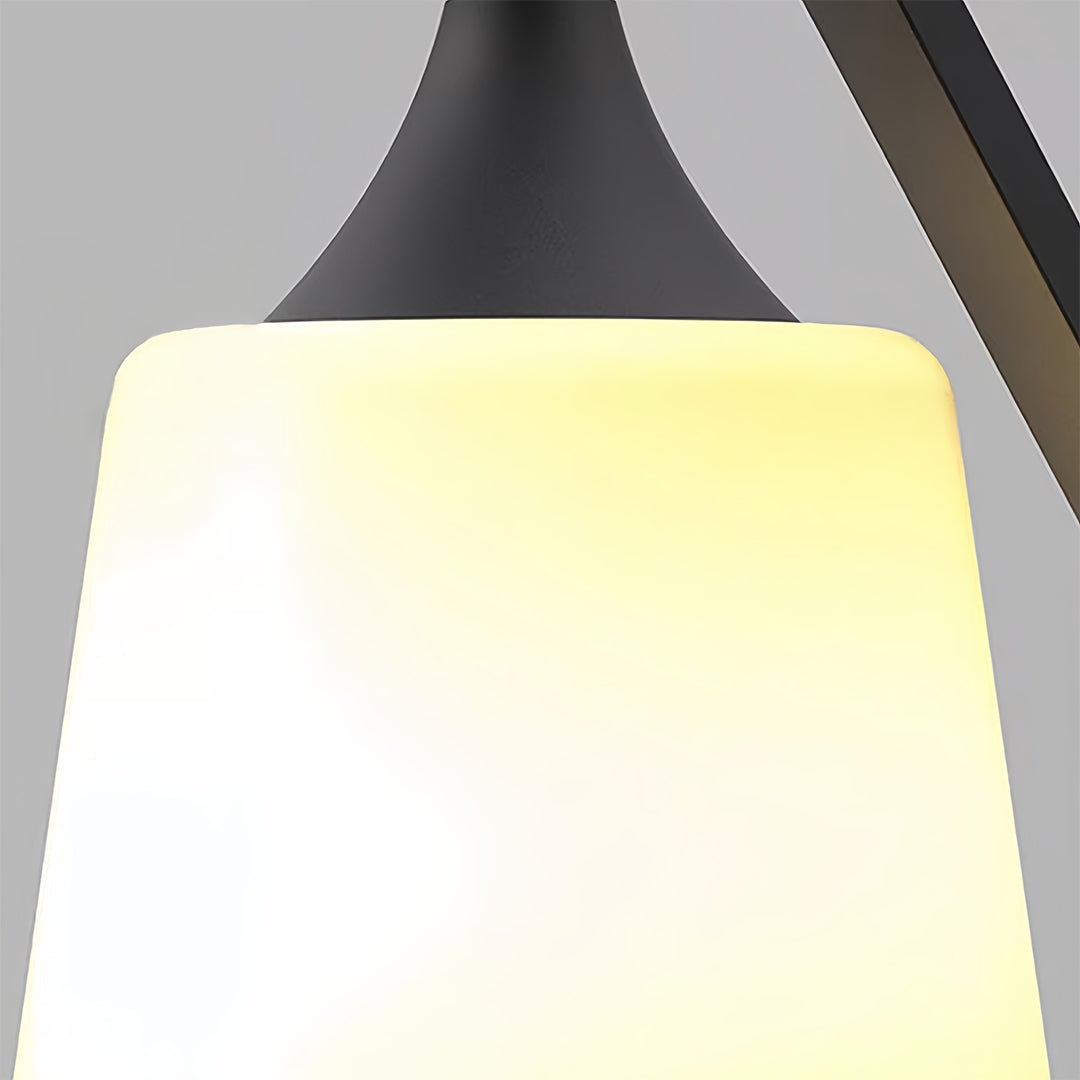 European Black Outdoor Wall Sconce with Clear Glass Shade