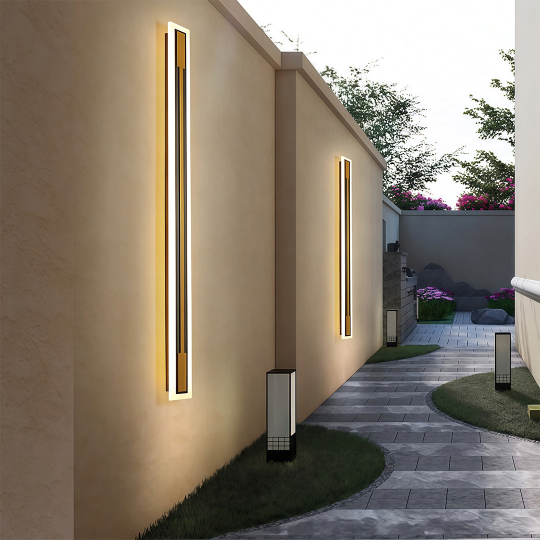 Modern Outdoor Linear Wall Sconce Waterproof LED Architectural Lighting