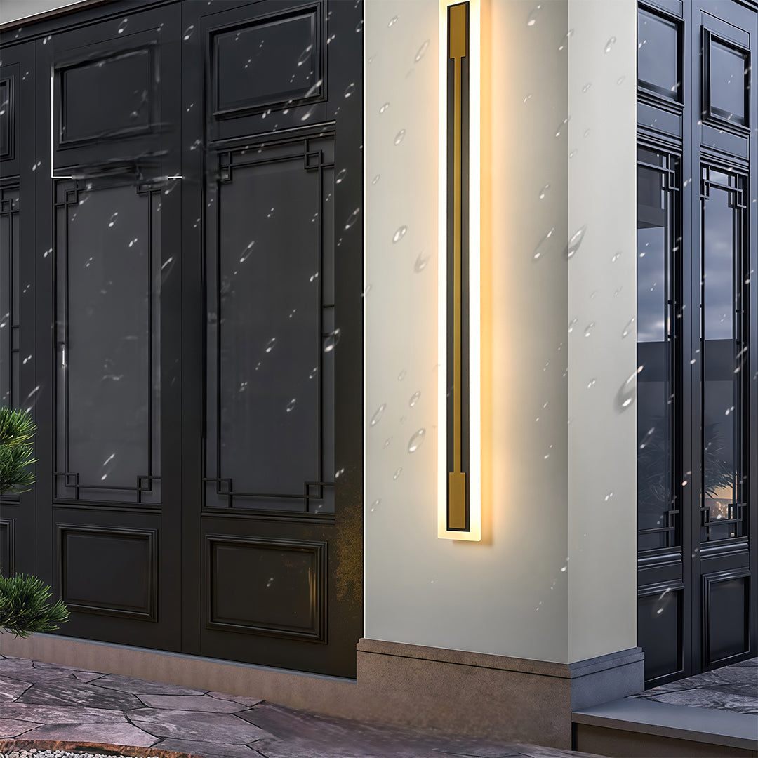 Modern Outdoor Linear Wall Sconce Waterproof LED Architectural Lighting