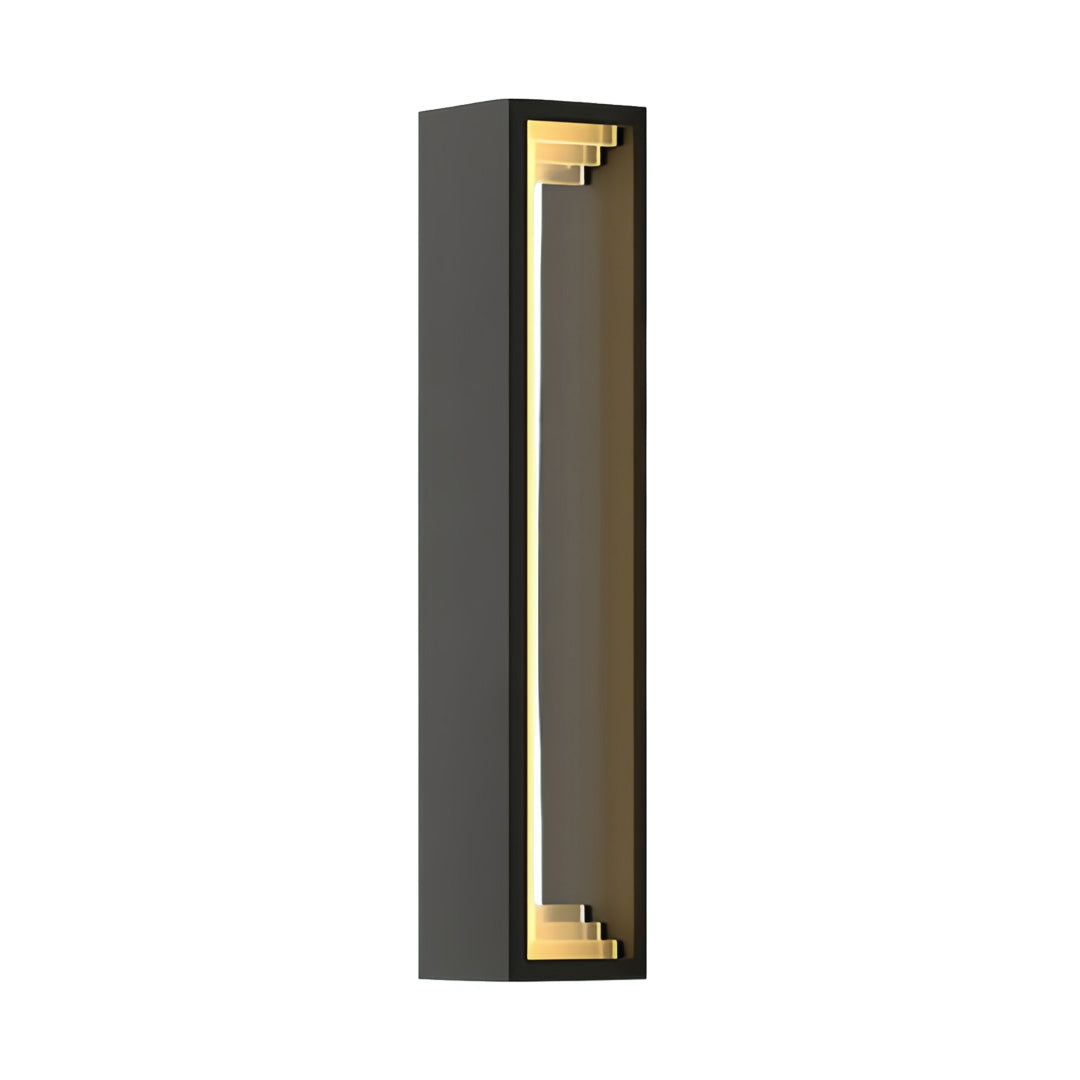 Modern Outdoor Wall Sconce in Stainless Steel with Warm LED Light