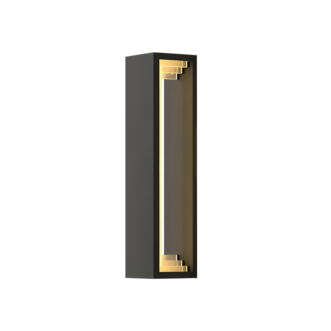 Modern Outdoor Wall Sconce in Stainless Steel with Warm LED Light