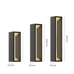 Modern Outdoor Wall Sconce in Stainless Steel with Warm LED Light