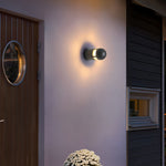 Aria Outdoor Wall Sconce — Waterproof LED Architectural Light in Bluish Gray