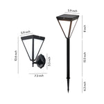 Aurelia Solar Wall Sconce – Modern Minimalist Outdoor Lighting