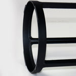 Solar LED Post Light in Black Aluminum for Pathways and Gardens