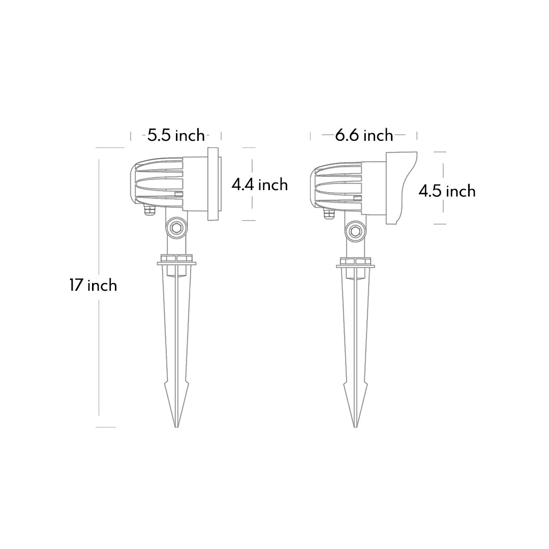 Minimalist LED Spike Light for Garden Pathways – Warm White 3000K