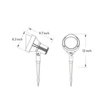 Nordic Minimalist LED Ground Stake Spotlight for Modern Landscapes